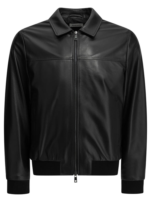 Nappa Leather Jacket Jackets And Coats Black