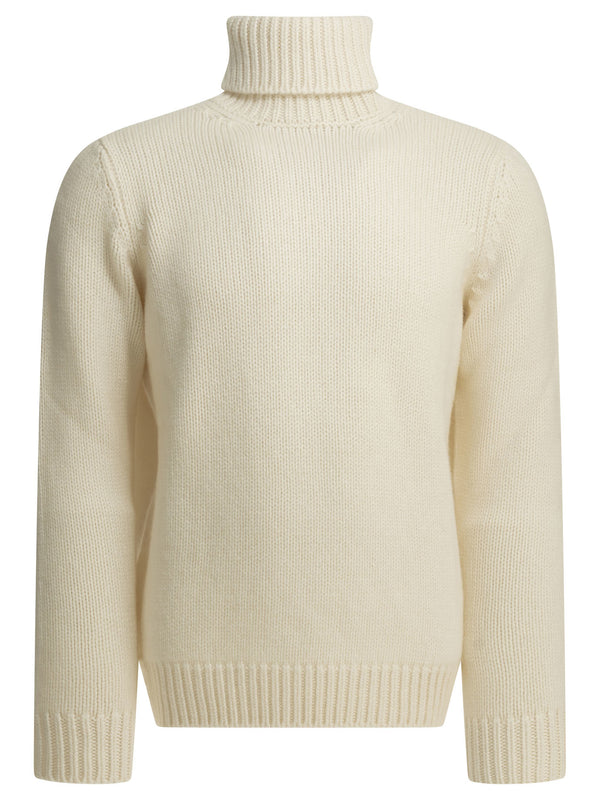 Cashmere Turtleneck Sweater Knitwear White