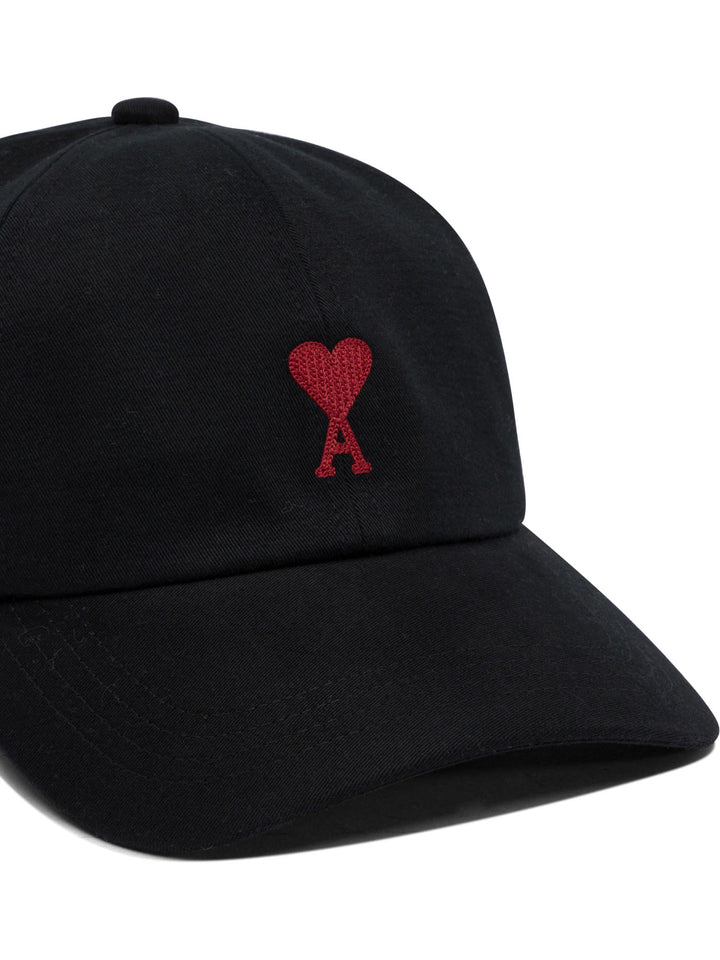 Ami Paris Ami De Cœur Hats - Black | ed34b068a7204bf26f652cc4fc52c98cb1dc0b19