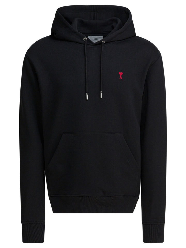 Ami Paris Ami De Coeur Sweatshirts - Black | 9b1b3c35c6422fa0799c8e2151813d7c4120505f