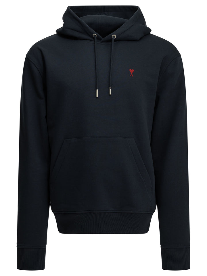 Ami Paris Ami De Coeur Sweatshirts - Blue | 9c155712b7bff0231549f4d39fdac8ca2357f848