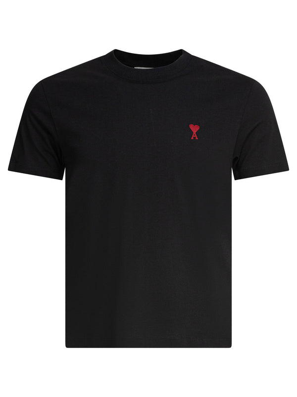 Crew-Neck T-Shirt With Logo T-Shirts Black