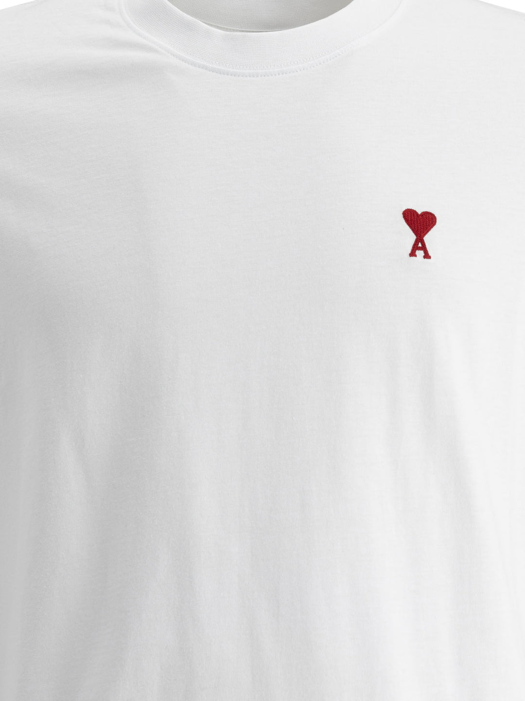 Ami Paris Crew-Neck T-Shirt With Logo T-shirts - White | fb73af6d7db387b97d0453cbcd767f34bd0f0d4d