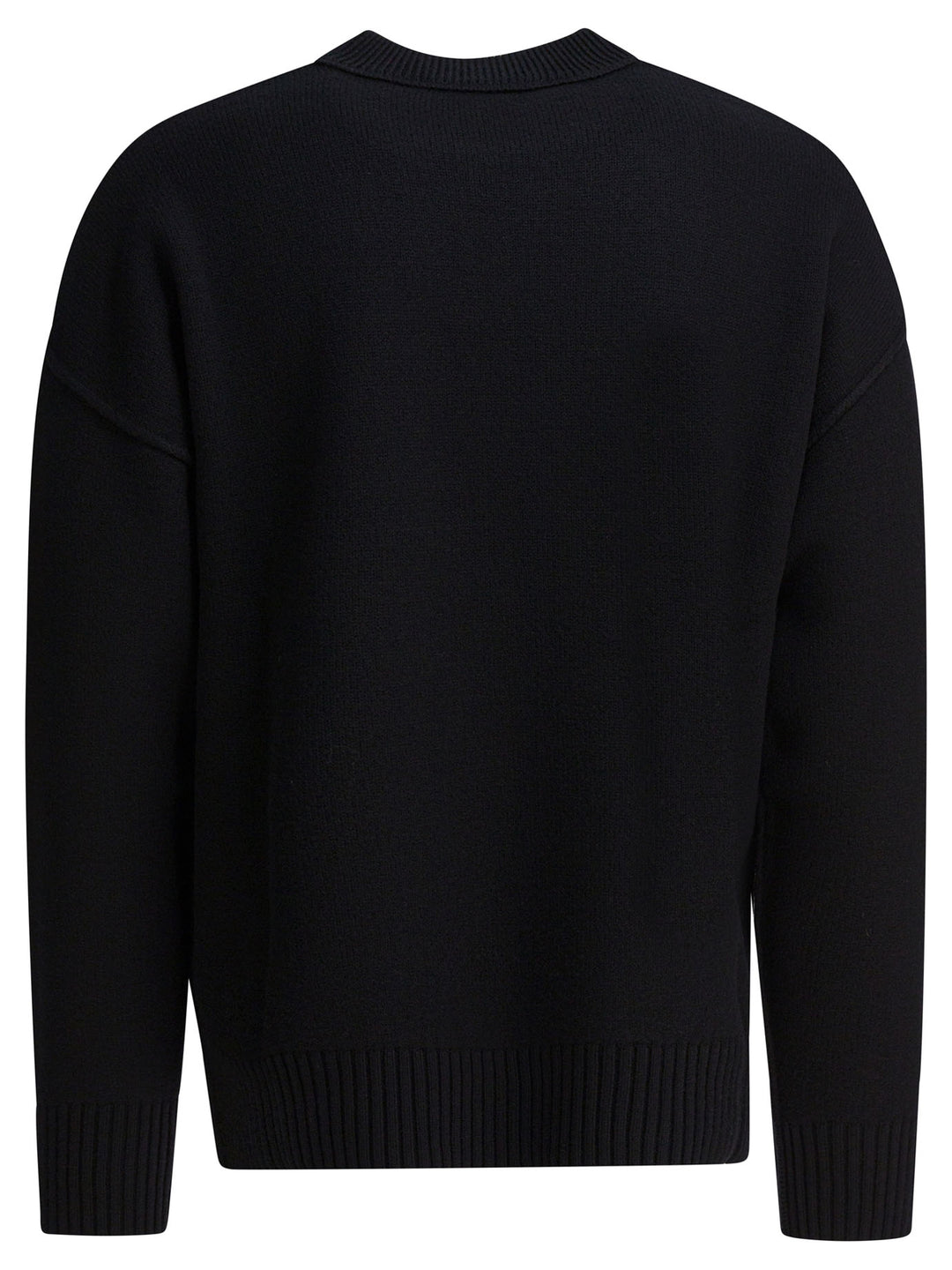Ami Paris Ami De Coeur Knitwear - Black | 621a76db121a7aa19c9770710c97b215d8192400