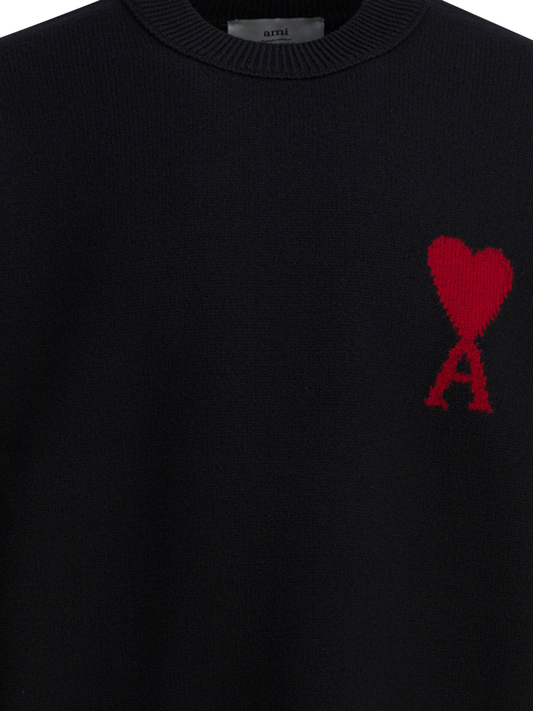 Ami Paris Ami De Coeur Knitwear - Black | 1e83737d8bdc58effafdbc9383d534a5dc9d89e0