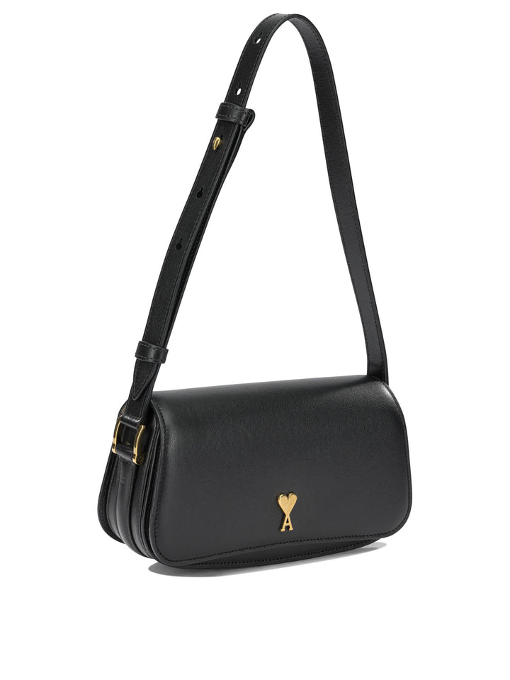 Ami Paris Paris Paris Shoulder Bags - Black | e97bf27f86767ecb478e85c31f828486bbdb3d2c