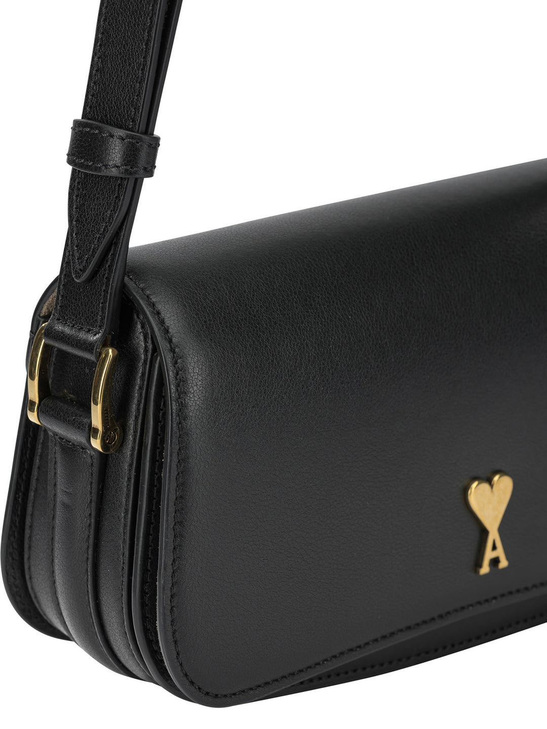 Ami Paris Paris Paris Shoulder Bags - Black | f93d42bbfa303a9745f7a6216c93fc38e64680f3