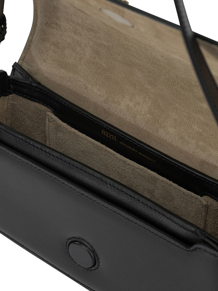 Ami Paris Paris Paris Shoulder Bags - Black | e7609635492e1e8afe09f4c27847cbf30a3dd980