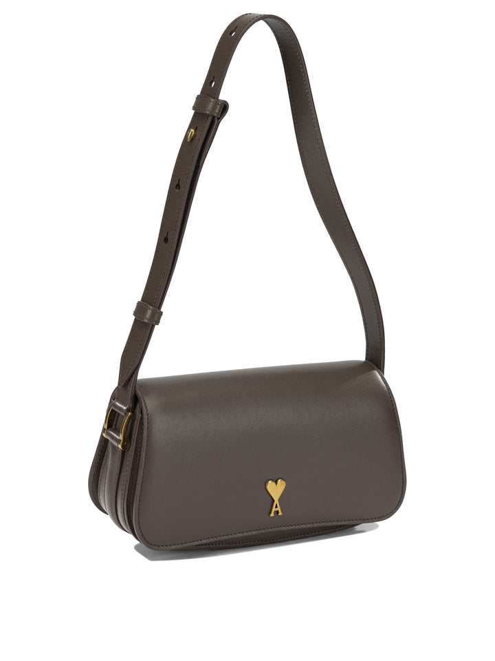 Ami Paris Paris Paris Shoulder Bags - Brown | 3d543225012527ad47e7ab3f6acdfb9fc8df39db