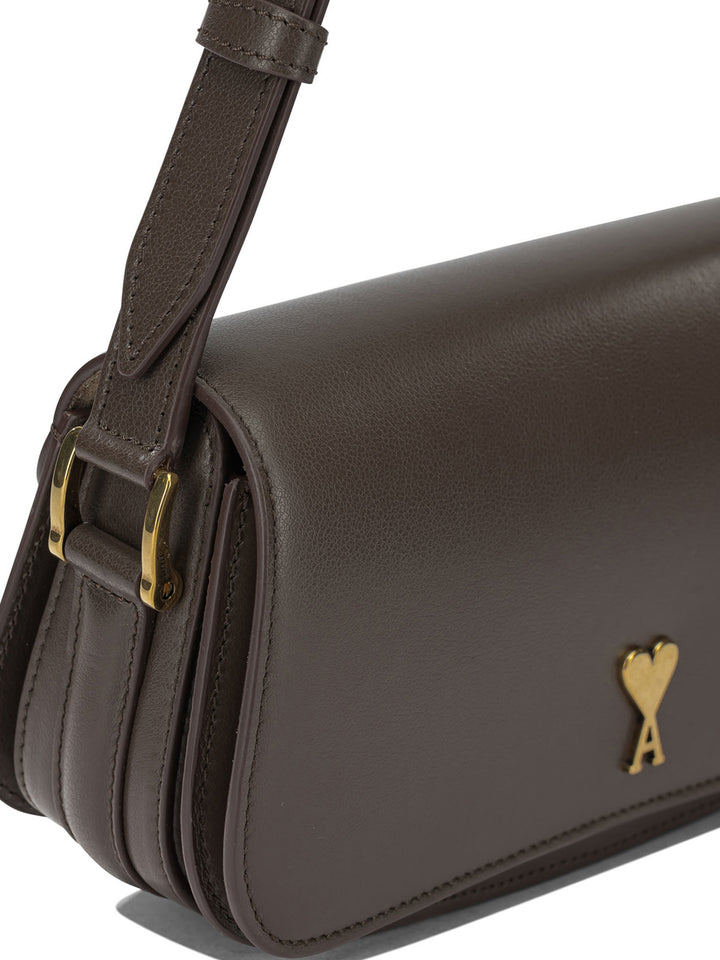 Ami Paris Paris Paris Shoulder Bags - Brown | 835bd8c2f6b58dcb67dc3e520cac001e38ee8aa6