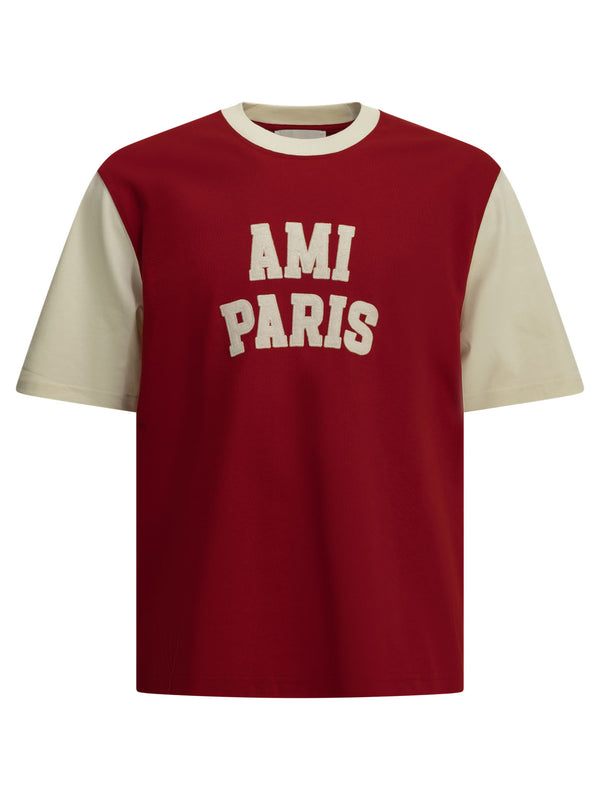 Crewneck T-Shirt With Logo T-Shirts Red