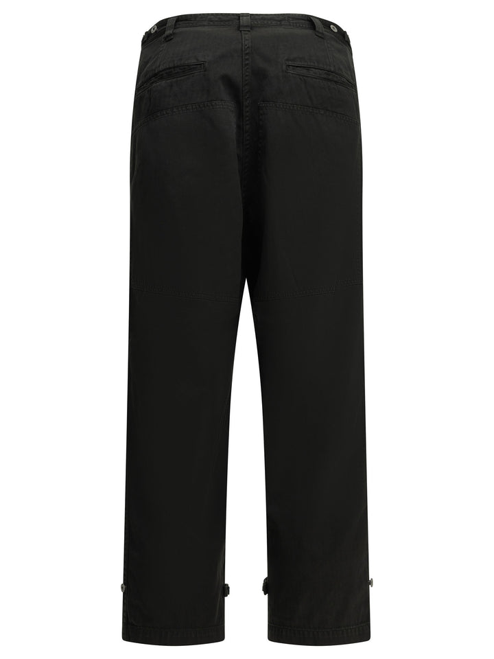 A.Presse Double Knee Trousers - Black | b501f911082d09e8f61217ac697a6e57b1b999fa