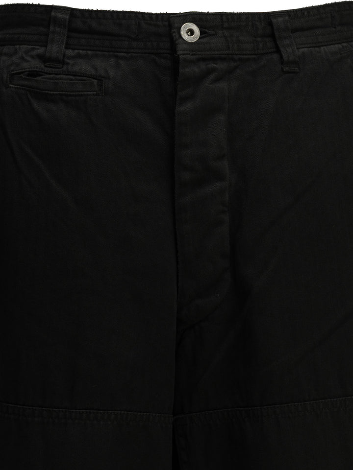 A.Presse Double Knee Trousers - Black | bfd77f3a6b6757bdb78011d5b4737e55396e6146