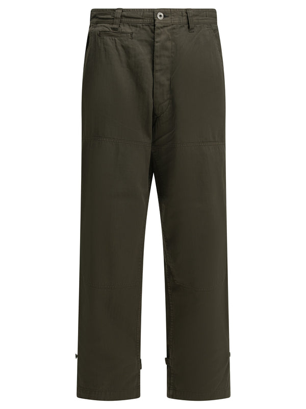 Double Knee Pantalones Verde