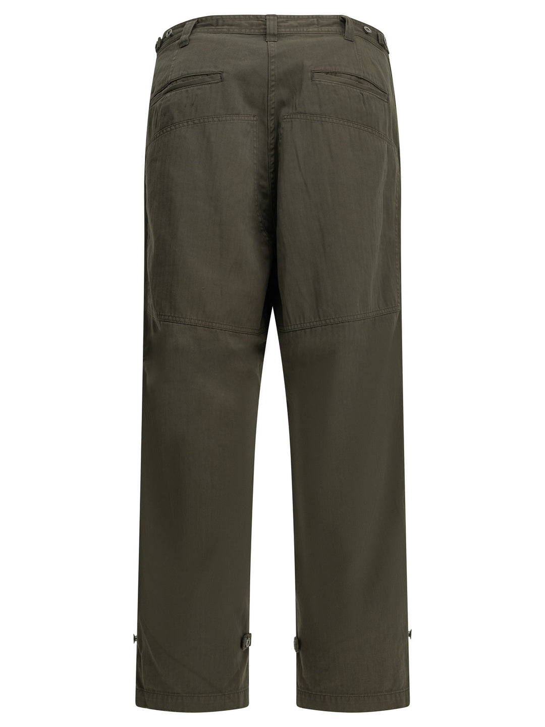 A.Presse Double Knee Trousers Green