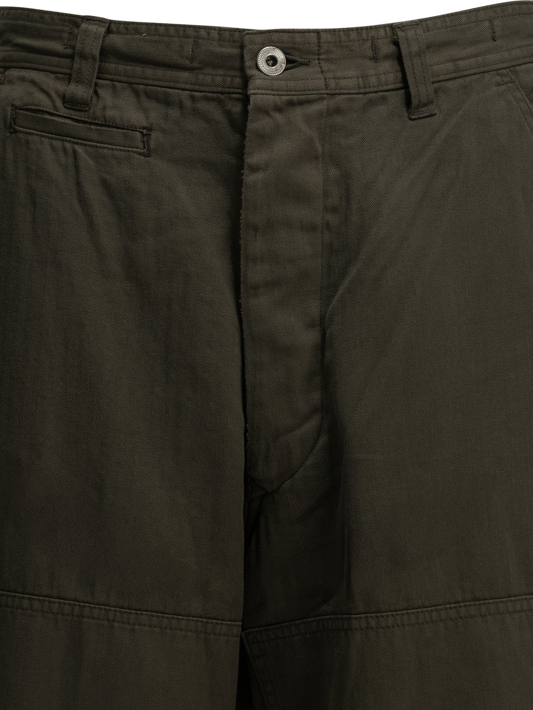 A.Presse Double Knee Trousers Green