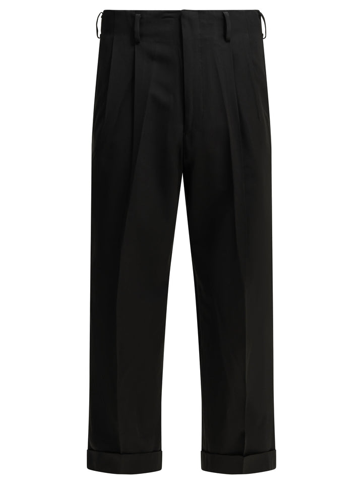 A.Presse Tailored Pants Made Of Wool Blend Trousers - Black | a9598748a604a25b2432bc512a4ae0c1142bcbf4