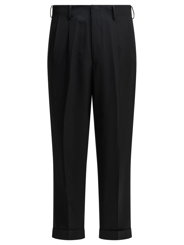 A.Presse Tailored Pants Made Of Wool Blend Trousers - Blue | 780a066aa01682609674531a13a4640cbca08ec9