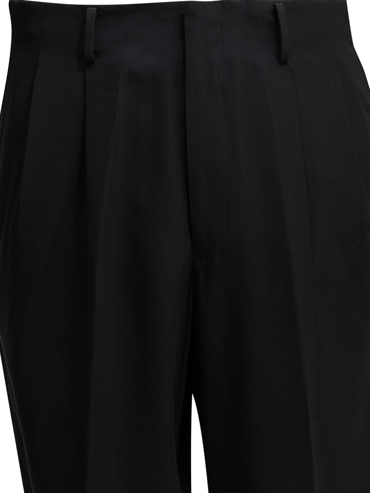 A.Presse Tailored Pants Made Of Wool Blend Trousers - Blue | df1850ed89e8bed84500bbfb1a439b360cbadaae