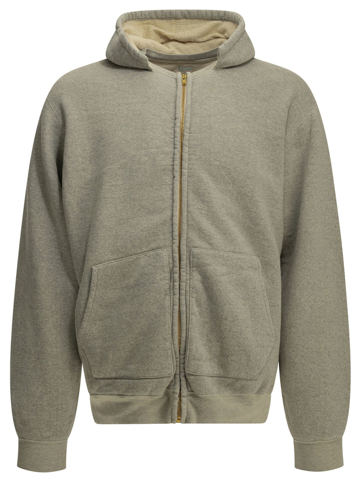 A.Presse Vintage Parka Sweatshirts Grey