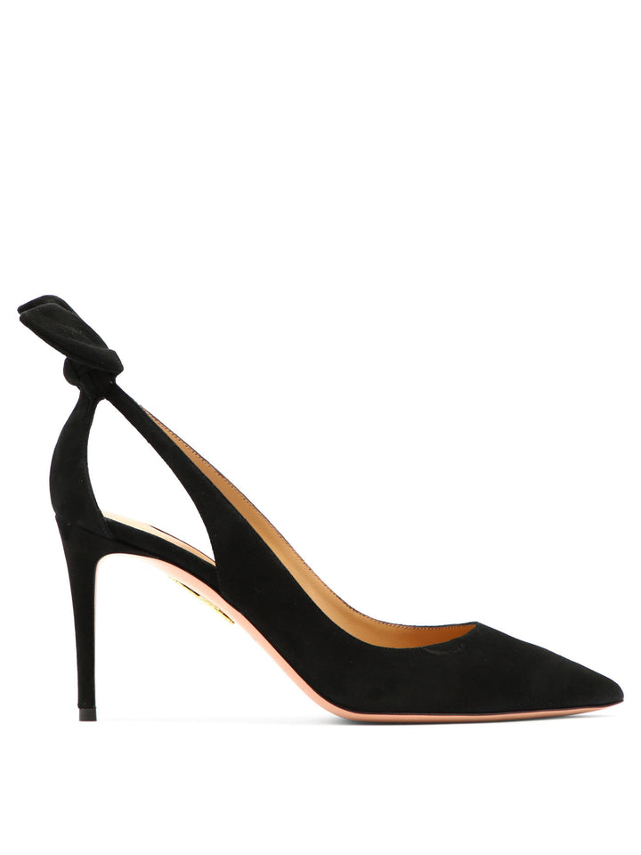 Aquazzura Bow Tie 85 Mm Heeled shoes - Black | 2ed60015c88907d98f0e66bf7a04c96c37e7d021