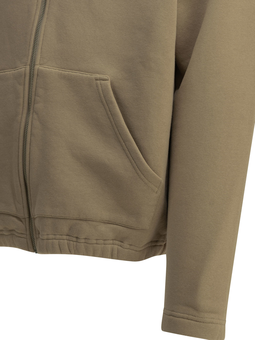 Autry Zip-Up Sweatshirt With Logo Sweatshirts - Beige | 46d417acfc4587ceb292d57a4bac178c67e74f6f