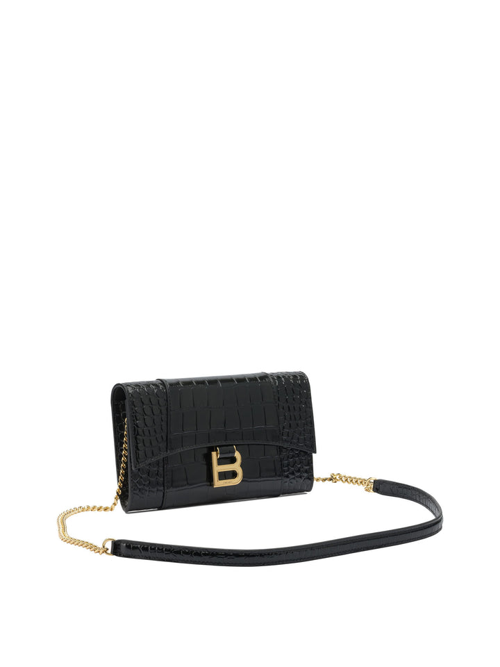 Balenciaga Hourglass Clutches - Black | fffbf013474a75c9071c3258b3130dbe31d287c8