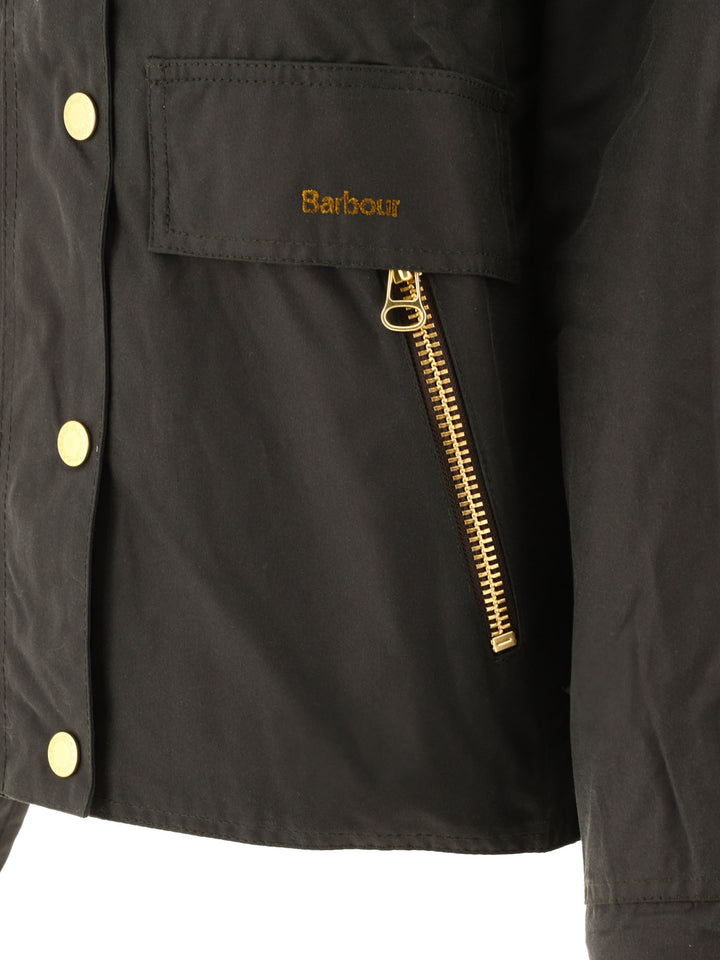 Barbour Catton Wax Jackets and Coats - Green | fda42e0163c00689720e04948f57a053d07fe4a7