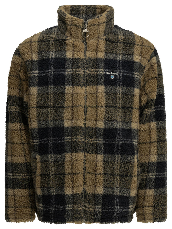 Tartan Fleece Jackets And Coats Black