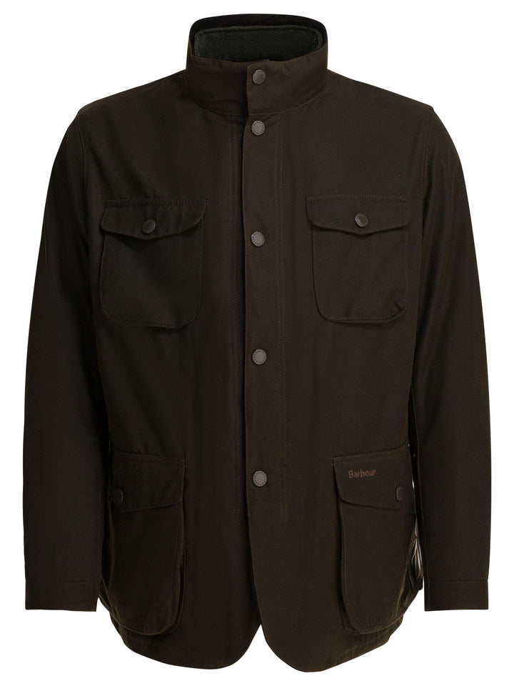 Barbour Ogston Wax Jackets and Coats - Green | 1cca2be3d189864255c78901d2c9e4099fc8d55c