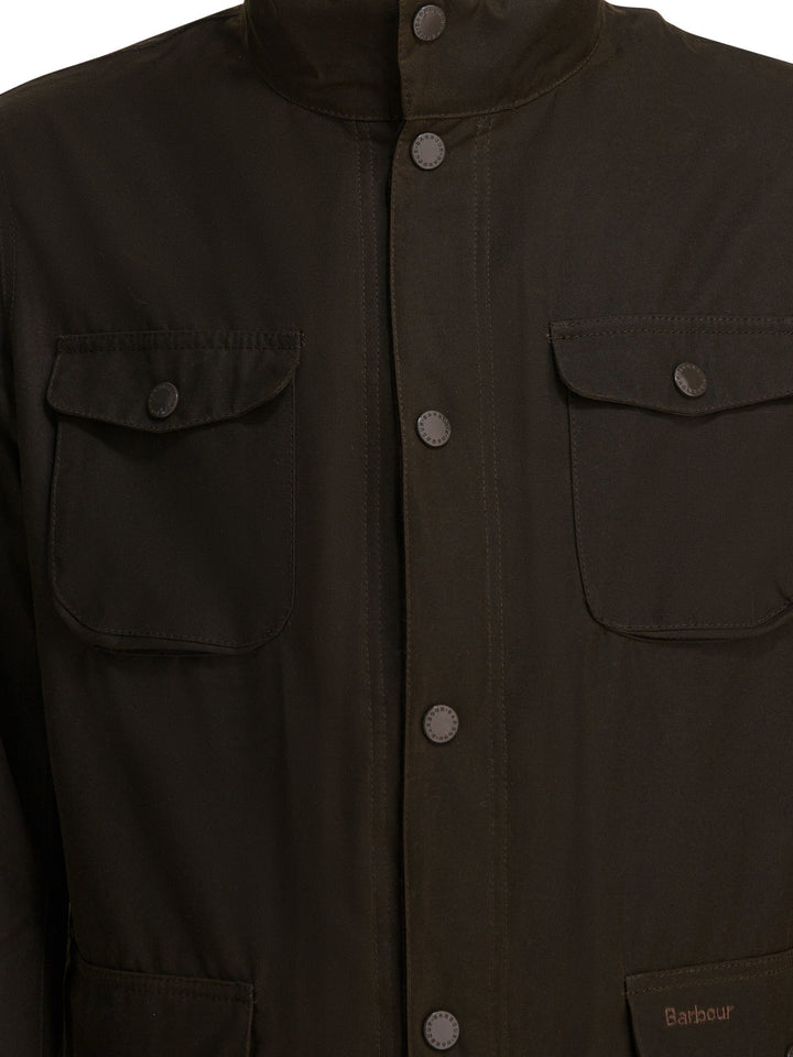 Barbour Ogston Wax Jackets and Coats - Green | 45a04e1b90ce53c09f6d74dffaf11932ca608b03