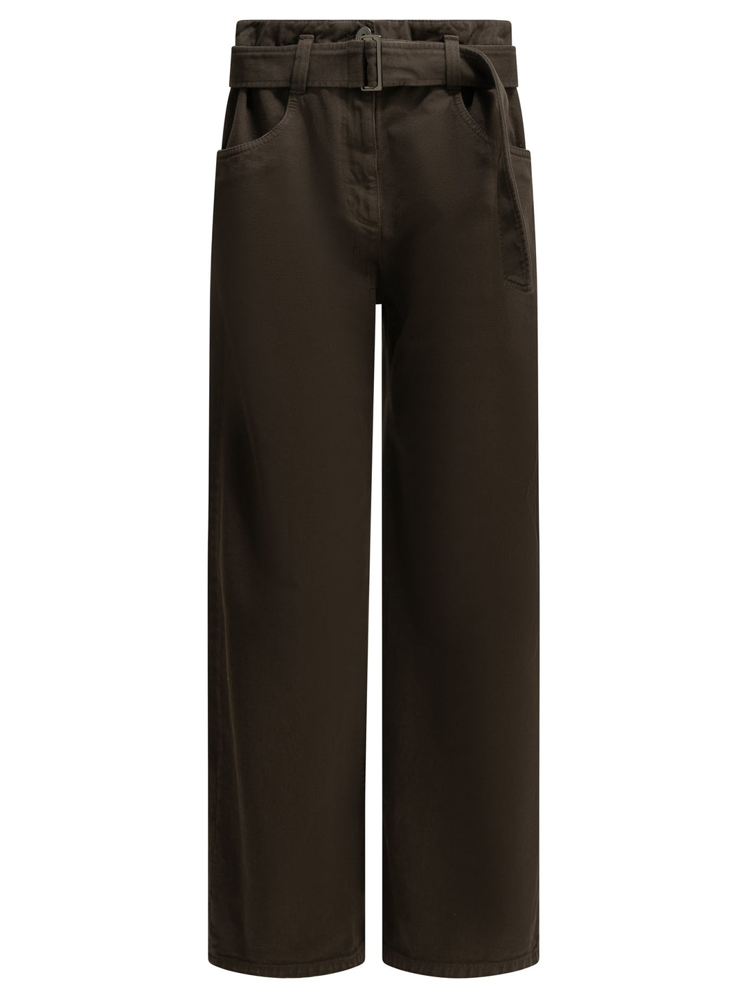 Brunello Cucinelli Wide-Leg Jeans - Brown | f02a29e8290d222caa7e6213974bb3c6cc7e0641