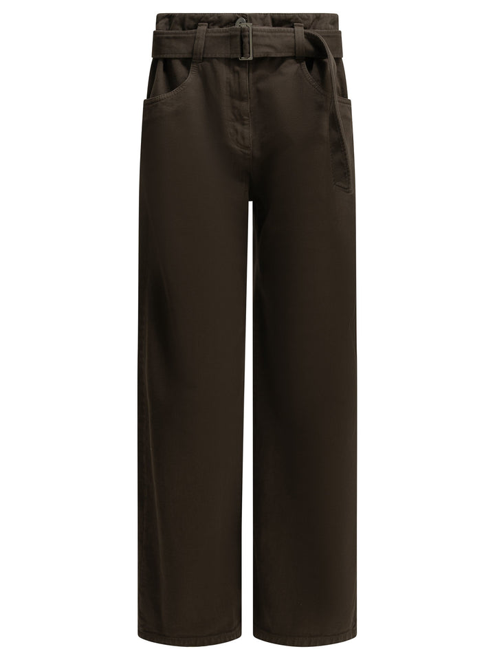 Brunello Cucinelli Wide-Leg Jeans - Brown | f02a29e8290d222caa7e6213974bb3c6cc7e0641