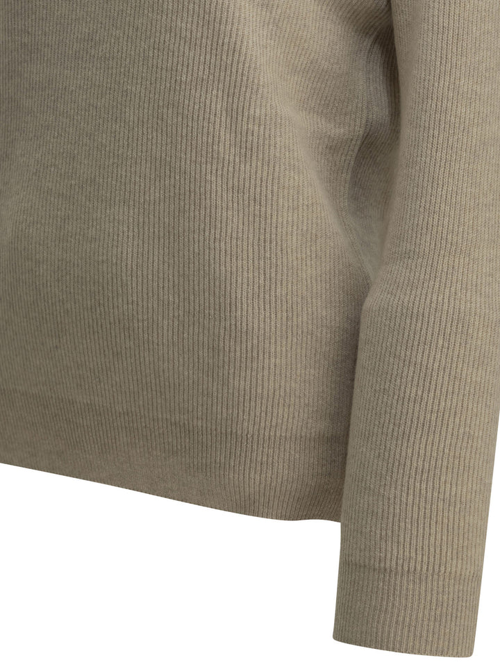 Brunello Cucinelli Cashmere Crew-Neck Sweater Knitwear - Beige | 3b61d912ee3fc4ebbf736d4aab716e6661ddaf30