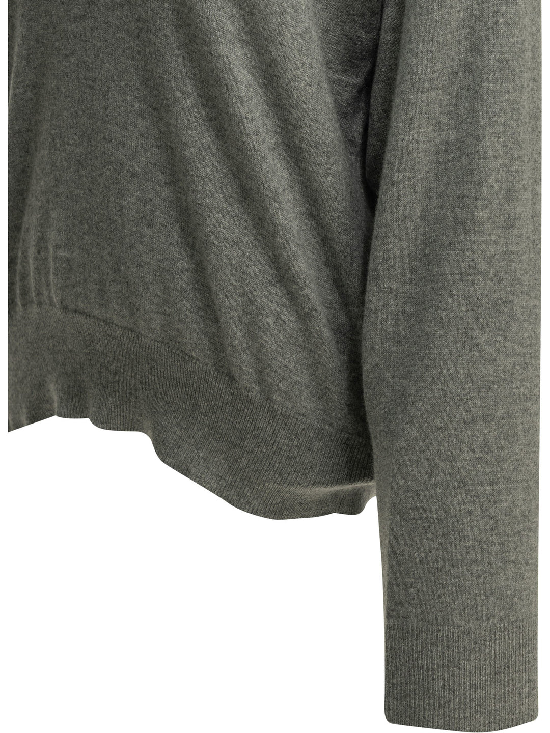 Brunello Cucinelli Cashmere V-Neck Sweater Knitwear - Grey | a818083d5a1a4ce28e18647d54086e7068f37b27