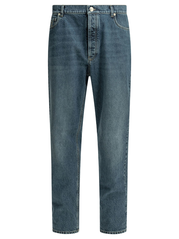 Straight-Leg Jeans Blue