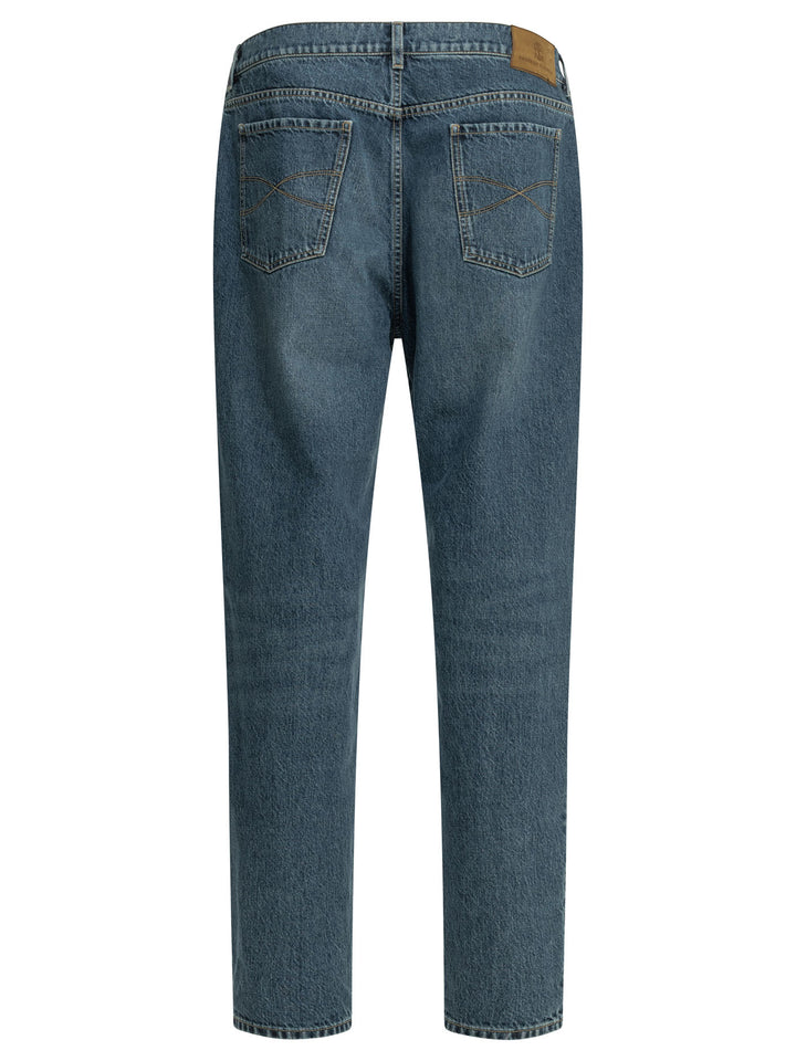 Brunello Cucinelli Straight-Leg Jeans - Blue | 0bdaea73d783cc5bff7b3507eb747c33f0d379d4