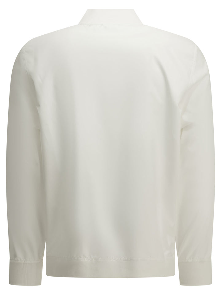 Brunello Cucinelli Zip-Up Sweatshirt With Logo Sweatshirts - White | 5284bf4771b1d01ccaa85e2b305f7d4b788e0dc3
