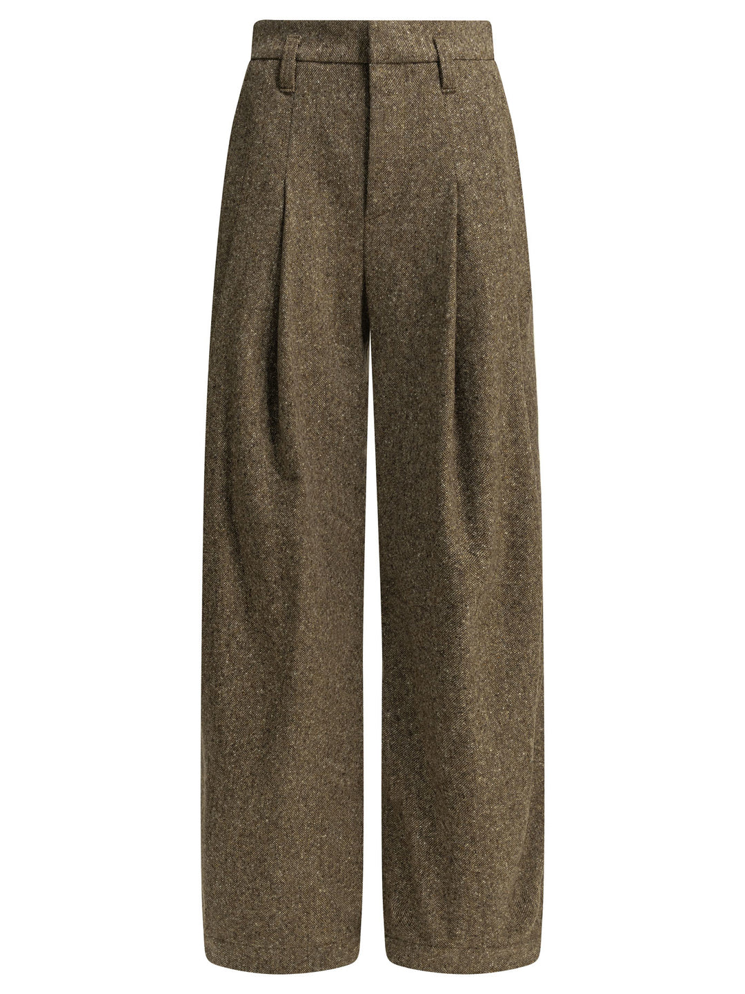 Brunello Cucinelli Wool Tailored Pants Trousers - Brown | c86c7e525175aafbd6a16f76df229c3abae1fc0c