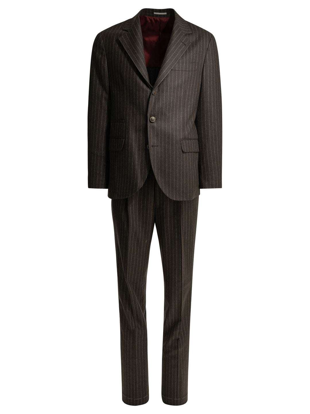 Brunello Cucinelli Formal Pinstripe Suit Suits - Brown | 9b7f307c90c075da33912be15350d4c8acda5d7e