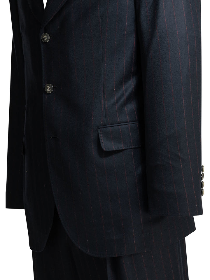 Brunello Cucinelli Formal Pinstripe Suit Suits - Blue | b0629fc01d5788c9af9ae79a5100b18f0731473d