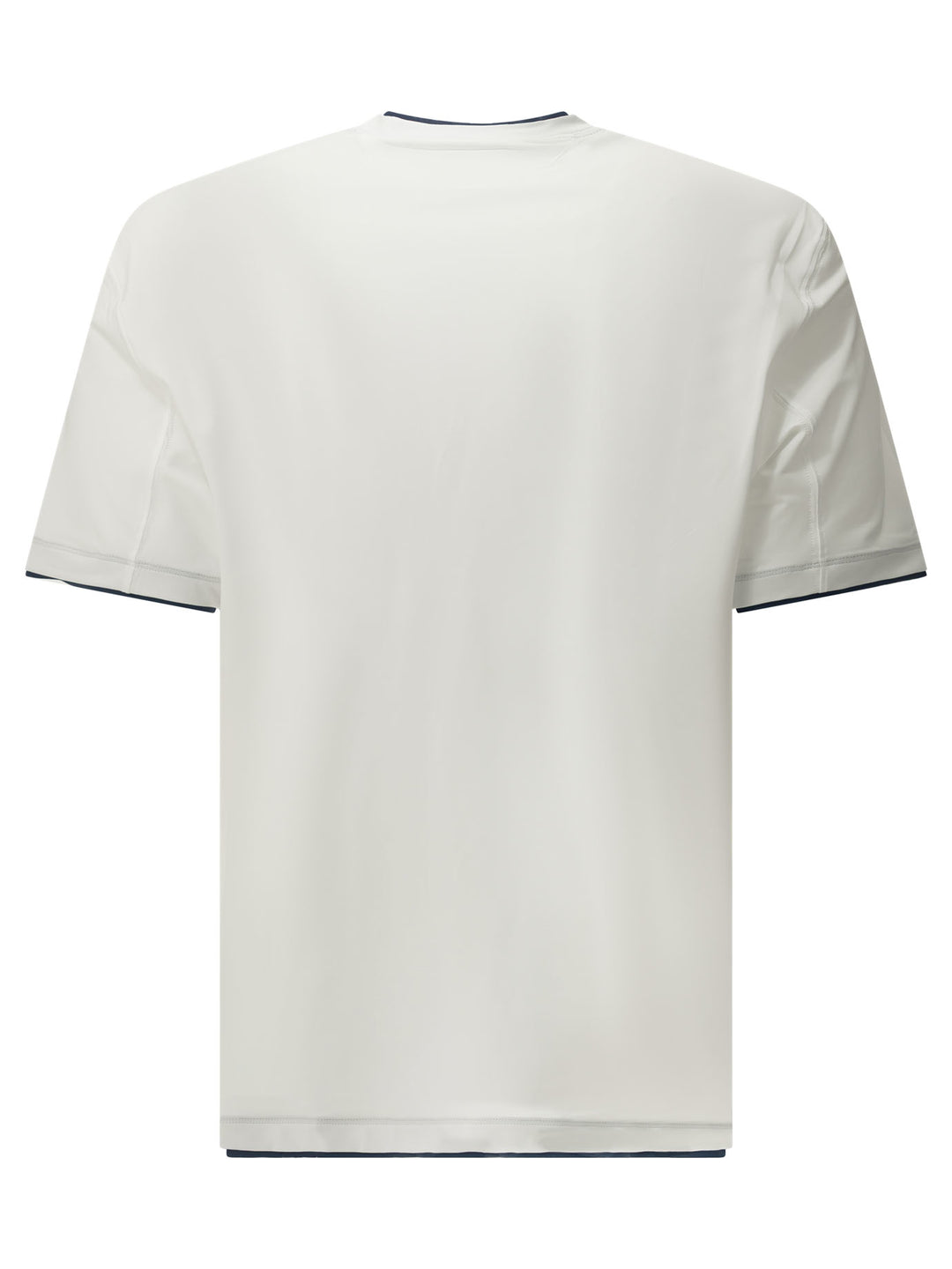 Brunello Cucinelli Crewneck T-Shirt With Logo T-shirts - White | 83cf780a81e33e7b83590b01dc2d15781870034d