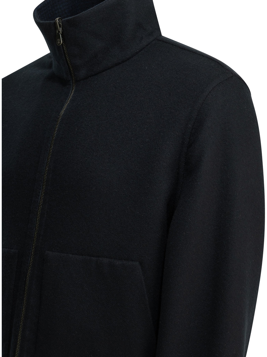 Brunello Cucinelli Cashmere Bomber Jacket Jackets and Coats - Blue | 31288fcea24c9a345af491f59466cee0cdfe18c8