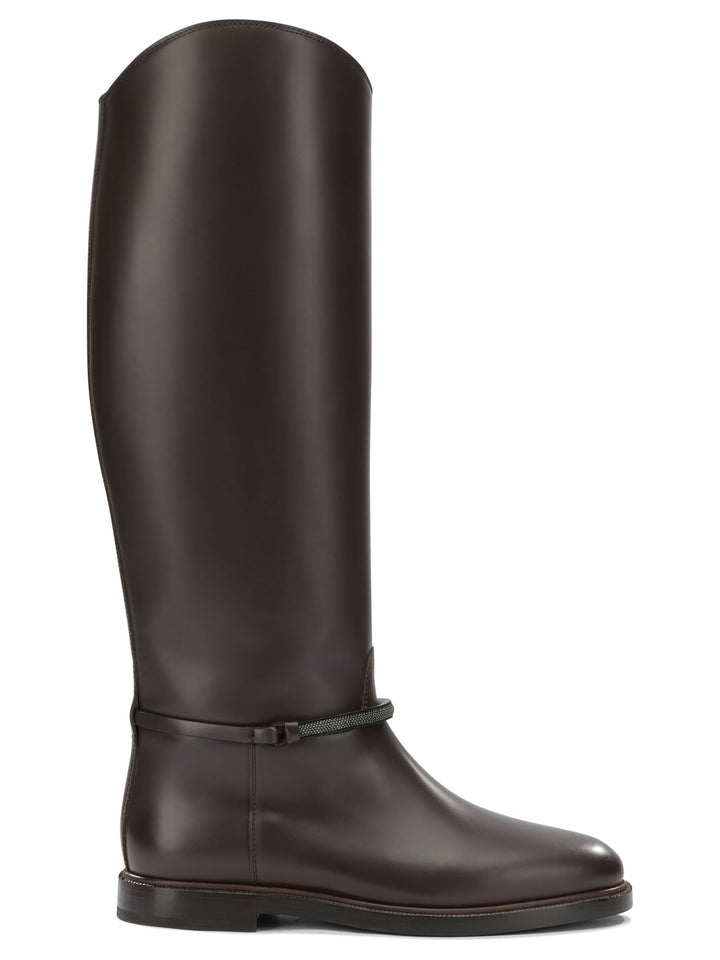 Brunello Cucinelli Monili Boots and Ankle Boots - Brown | af51cdf60daf9f9dd53c95e639f4bd9ff48c4fa1