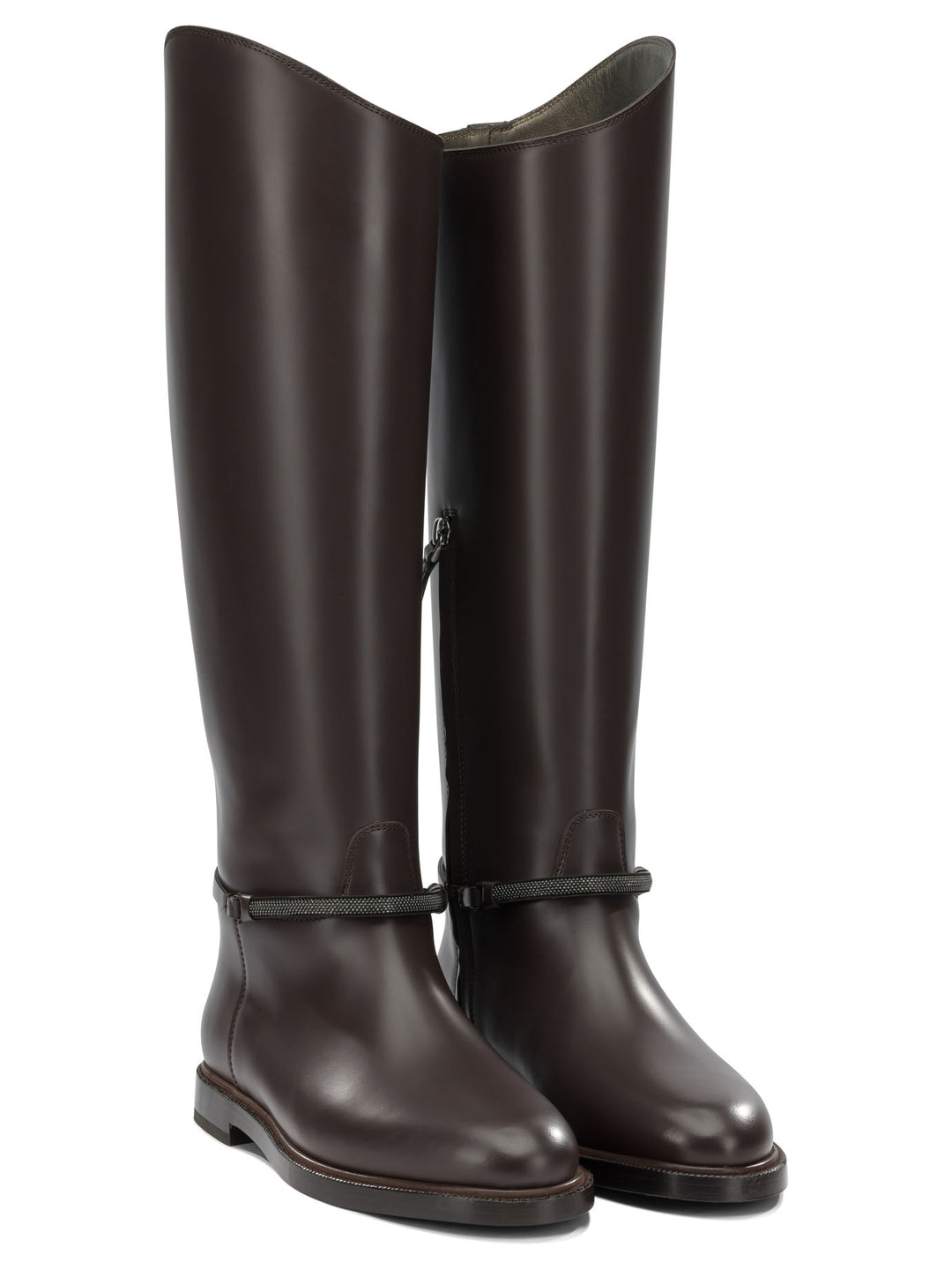 Brunello Cucinelli Monili Boots and Ankle Boots - Brown | 2c1df0b95bcdd16b9a9c935790b5cdc341cc6504