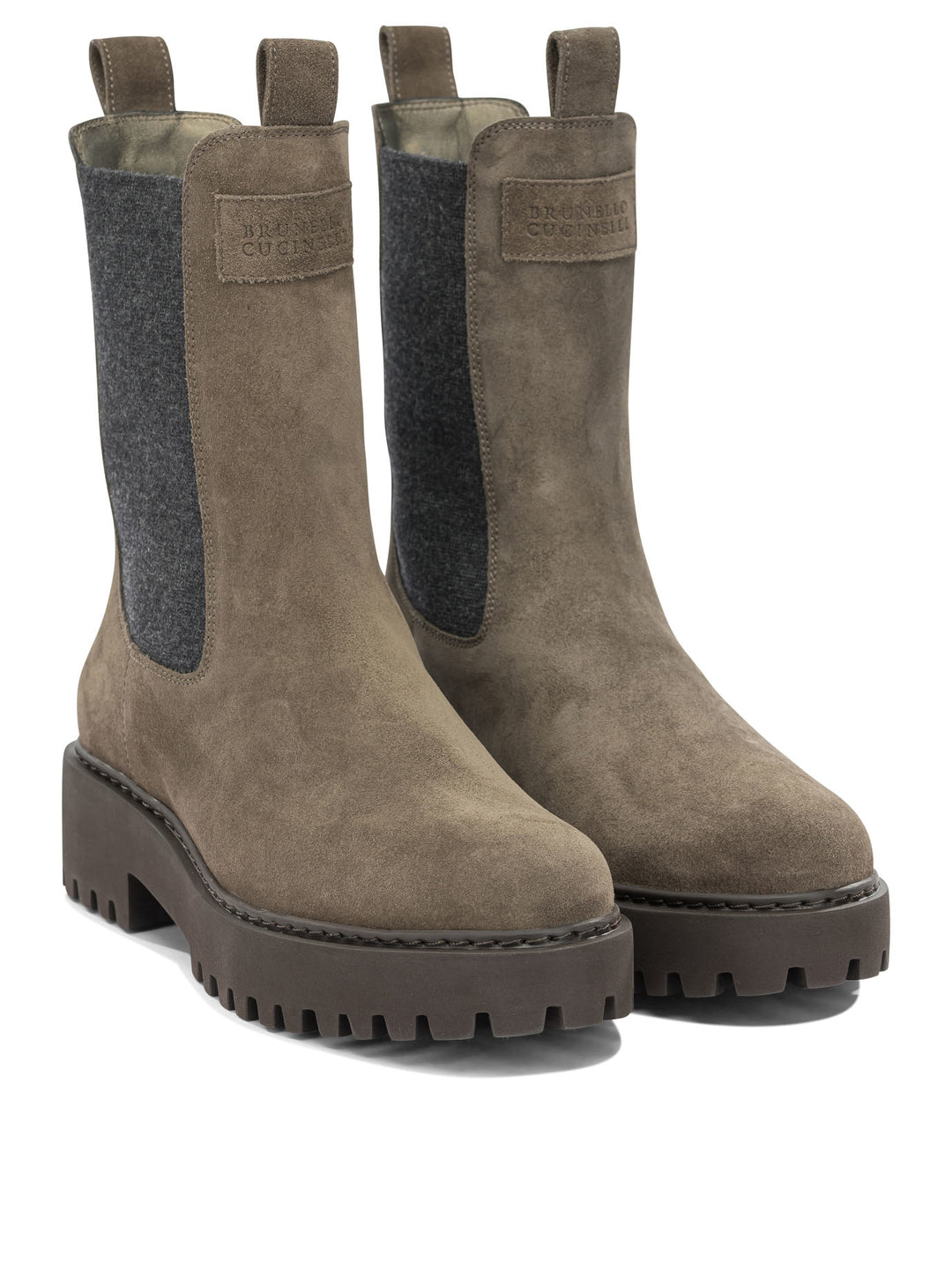 Brunello Cucinelli Suede Pull-On Ankle Boots Boots and Ankle Boots - Brown | 442d9f7ddb9fb0484929e9911c726737cce953a7
