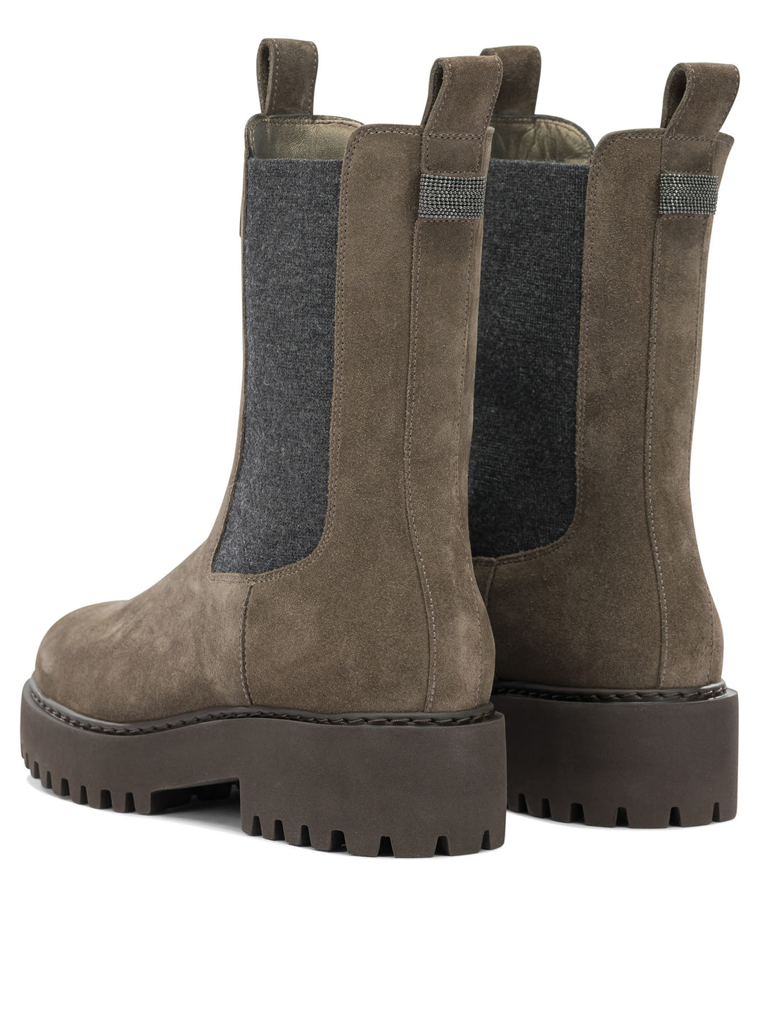 Brunello Cucinelli Suede Pull-On Ankle Boots Boots and Ankle Boots - Brown | 99d3e5e5a9198e658aa054864565a9ba7f6b83f8