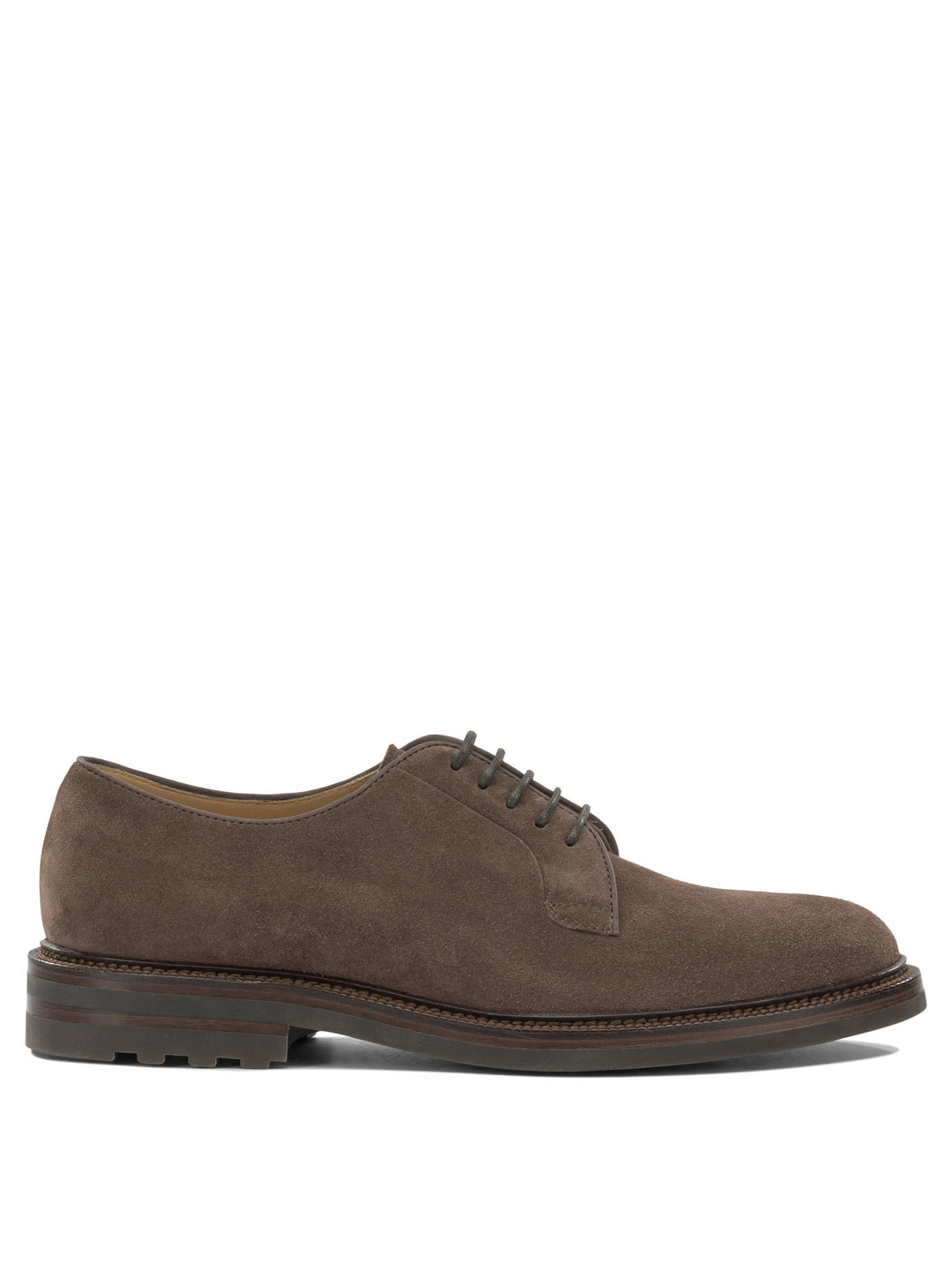 Brunello Cucinelli Suede Brogues Lace-Up shoes - Brown | 448553353dfdc3cc3129d771a2b6318a2b2c7ab6