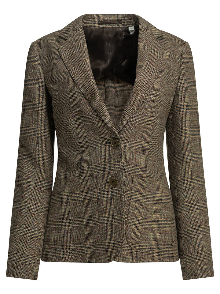 Burberry Wool-And-Linen-Blend Blazer Jackets and Coats - Brown | e736e74593ddf51d04aafb2ba24e93b3378b4f12