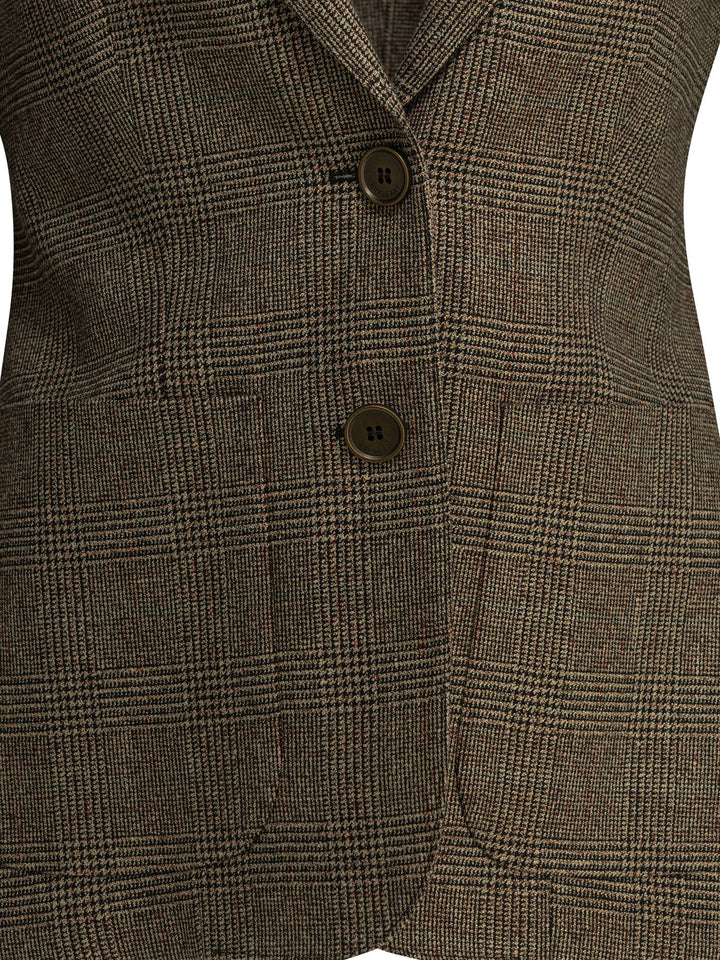 Burberry Wool-And-Linen-Blend Blazer Jackets and Coats - Brown | 9023aed90f4d7ce3e4c139d0374e0bf232987675